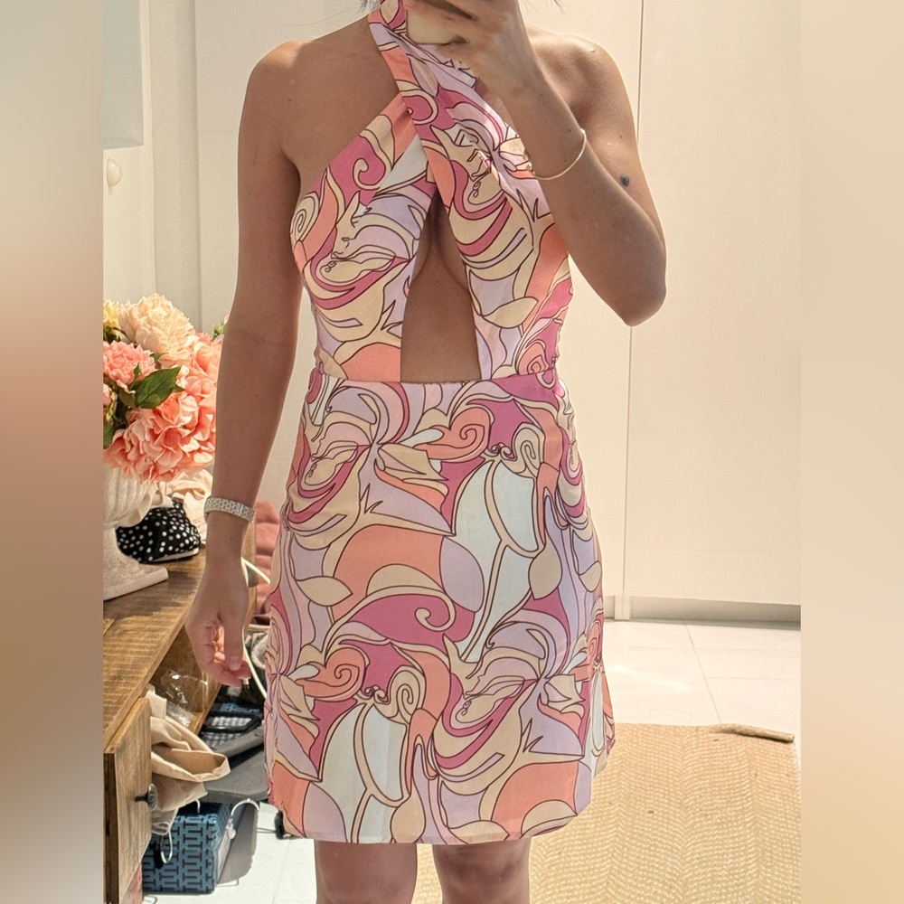 Shareen Collections Australia Halter Mini Dress – Size S